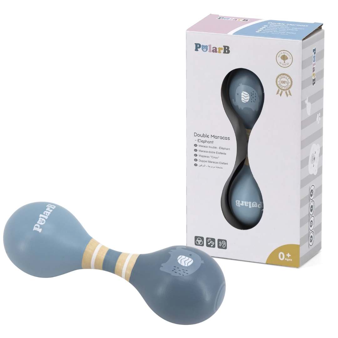 Wooden Elephant Maracas: Spark Your Little Musician’s Rhythm! - Fun Learning Store