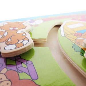 Wooden Farm Maze Puzzle – Interactive 3D Animal Learning Game - Fun Learning Store