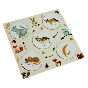 Wooden Food Chain Puzzle – Educational Animal Food Chain Learning Toy for Kids +4 Years - Fun Learning Store