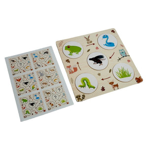 Wooden Food Chain Puzzle – Educational Animal Food Chain Learning Toy for Kids +4 Years - Fun Learning Store