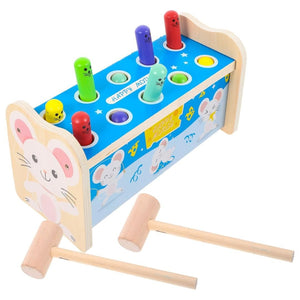 Wooden Hammering Toy | Mouse Hammer Toy +36 months - Fun Learning Store