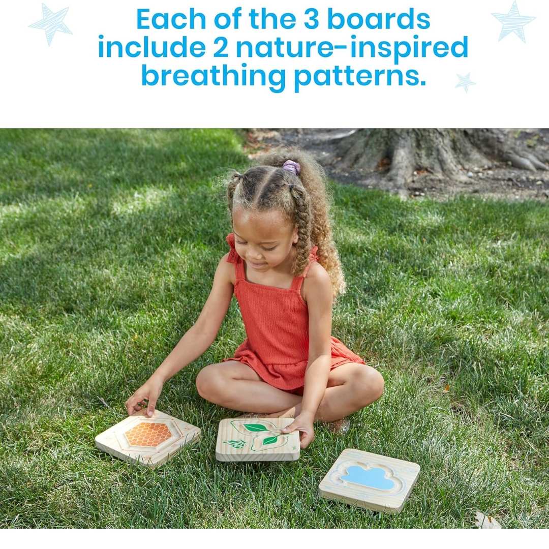 Wooden Mindful Maze Set: Trace, Breathe, and Find Your Inner Calm! - Fun Learning Store