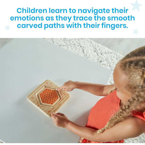 Wooden Mindful Maze Set: Trace, Breathe, and Find Your Inner Calm! - Fun Learning Store