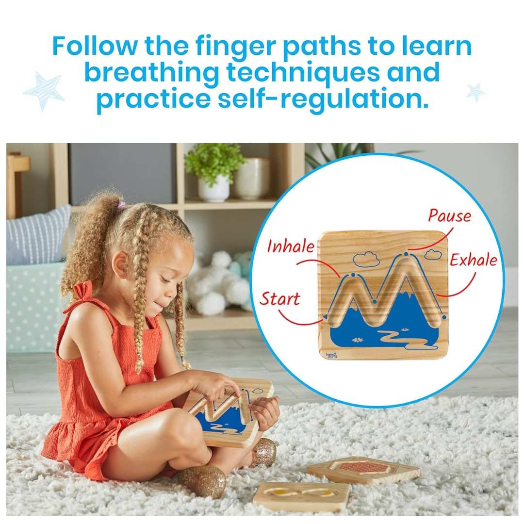 Wooden Mindful Maze Set: Trace, Breathe, and Find Your Inner Calm! - Fun Learning Store