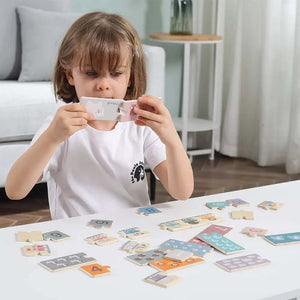 Wooden Number & Animal Train Puzzle - All-Aboard the Learning Express - Fun Learning Store