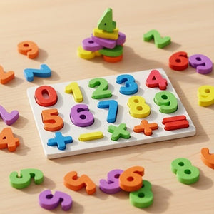 Wooden Number Matching Board – Fun Learning Puzzle for Kids - Fun Learning Store