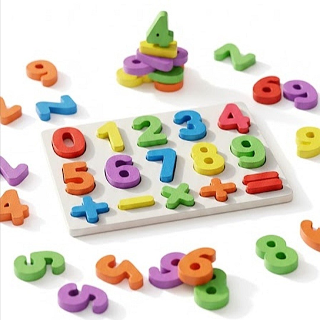 Wooden Number Matching Board – Fun Learning Puzzle for Kids - Fun Learning Store