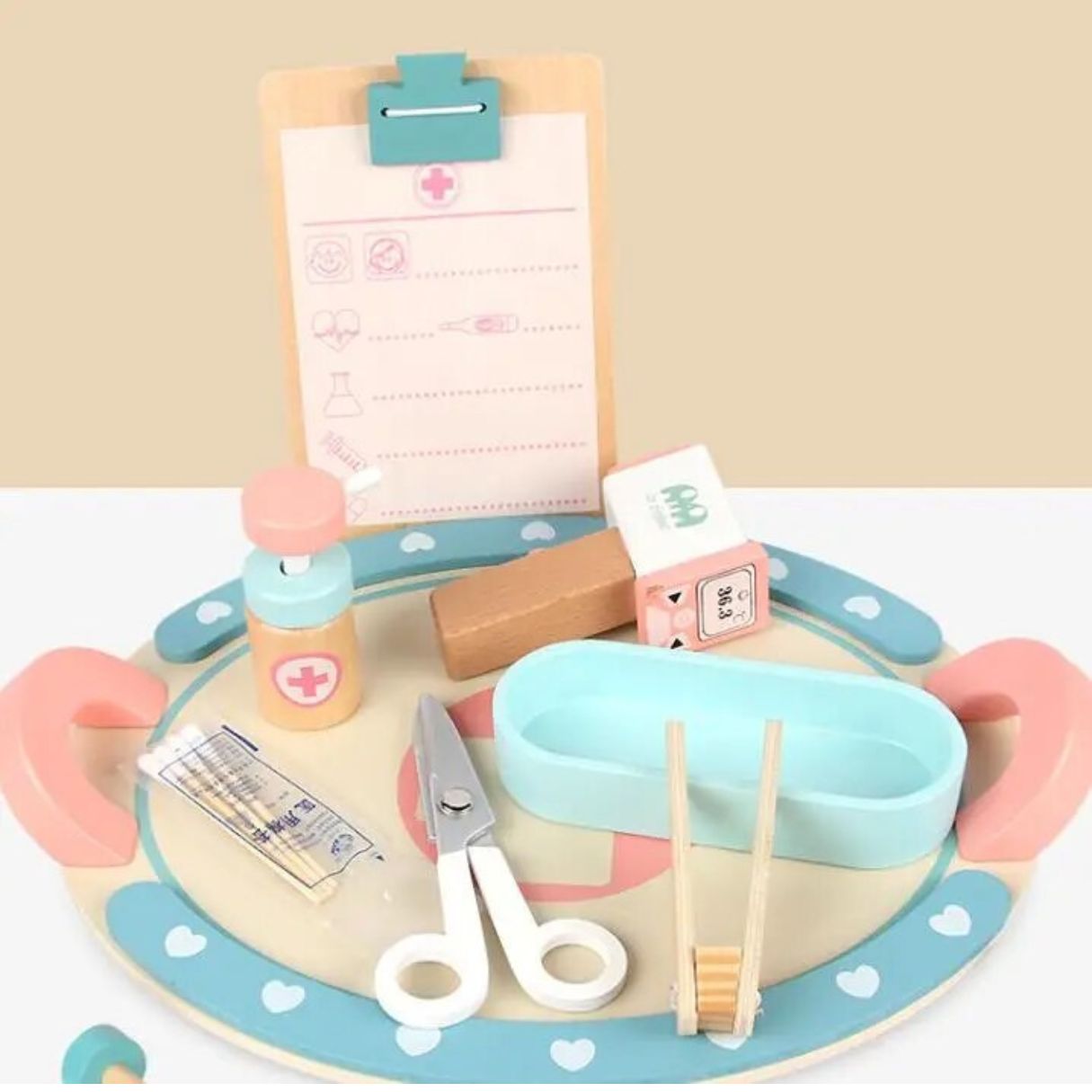 WOODEN NURSE KIT – Fun & Educational Medical Role - Play Set! - Fun Learning Store