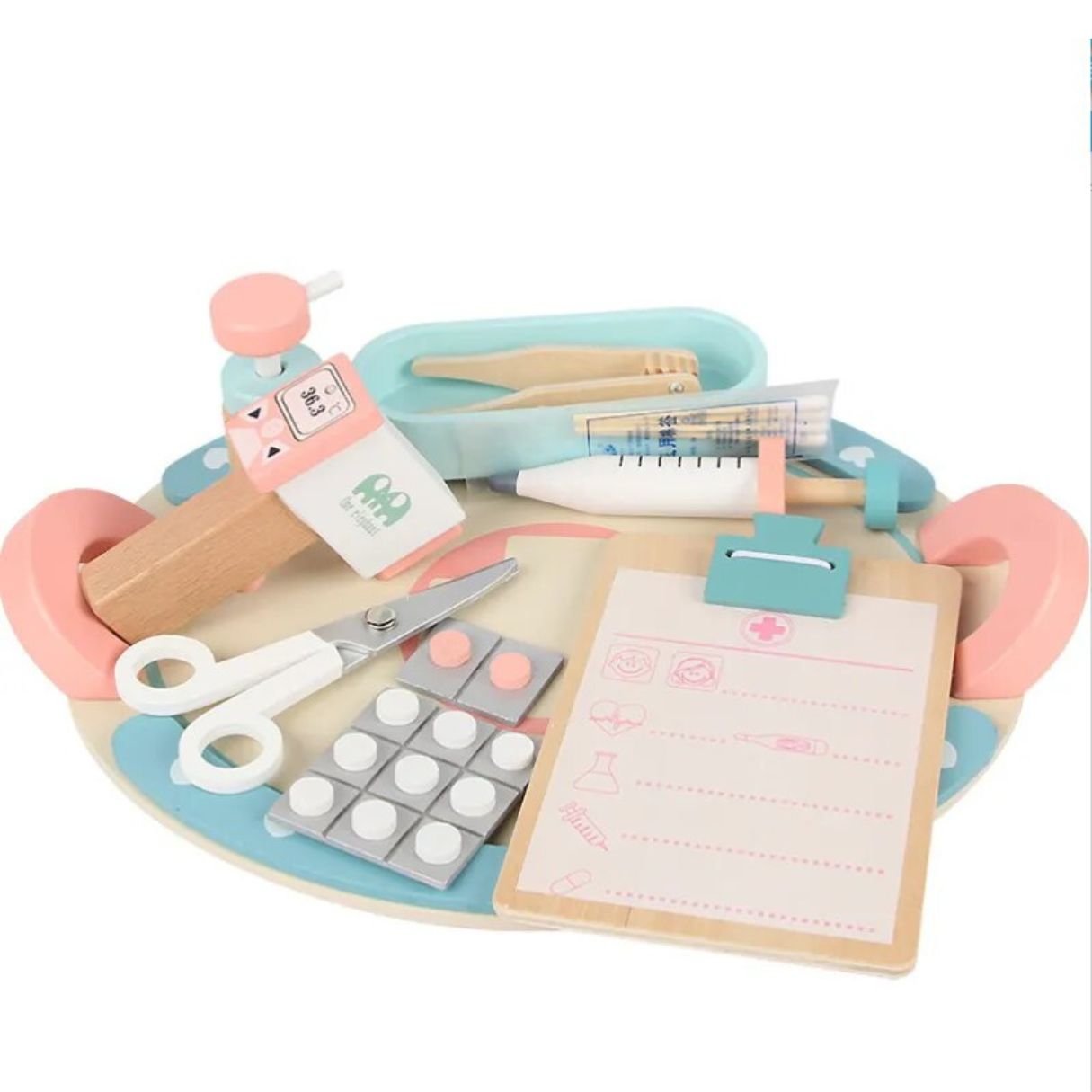 WOODEN NURSE KIT – Fun & Educational Medical Role - Play Set! - Fun Learning Store