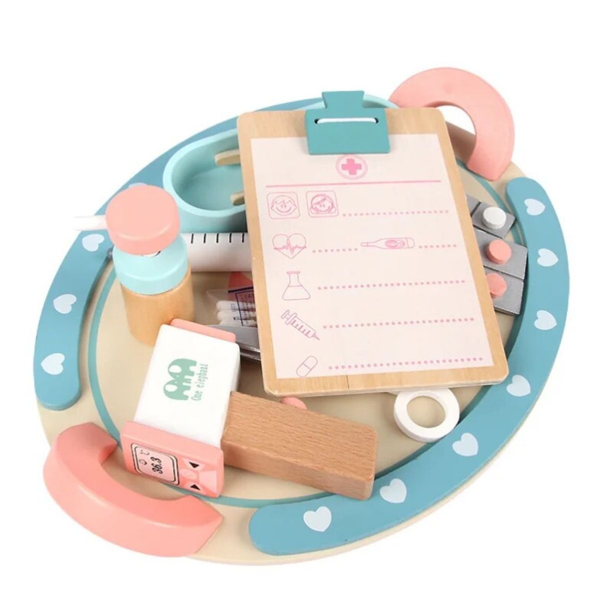 WOODEN NURSE KIT – Fun & Educational Medical Role - Play Set! - Fun Learning Store