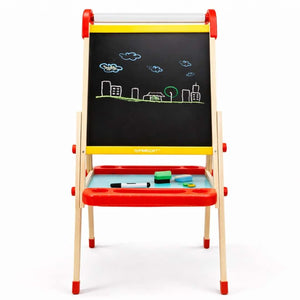 Wooden Painting Easel: The Ultimate 3 - in - 1 Creative Studio for Little Artists! - Fun Learning Store