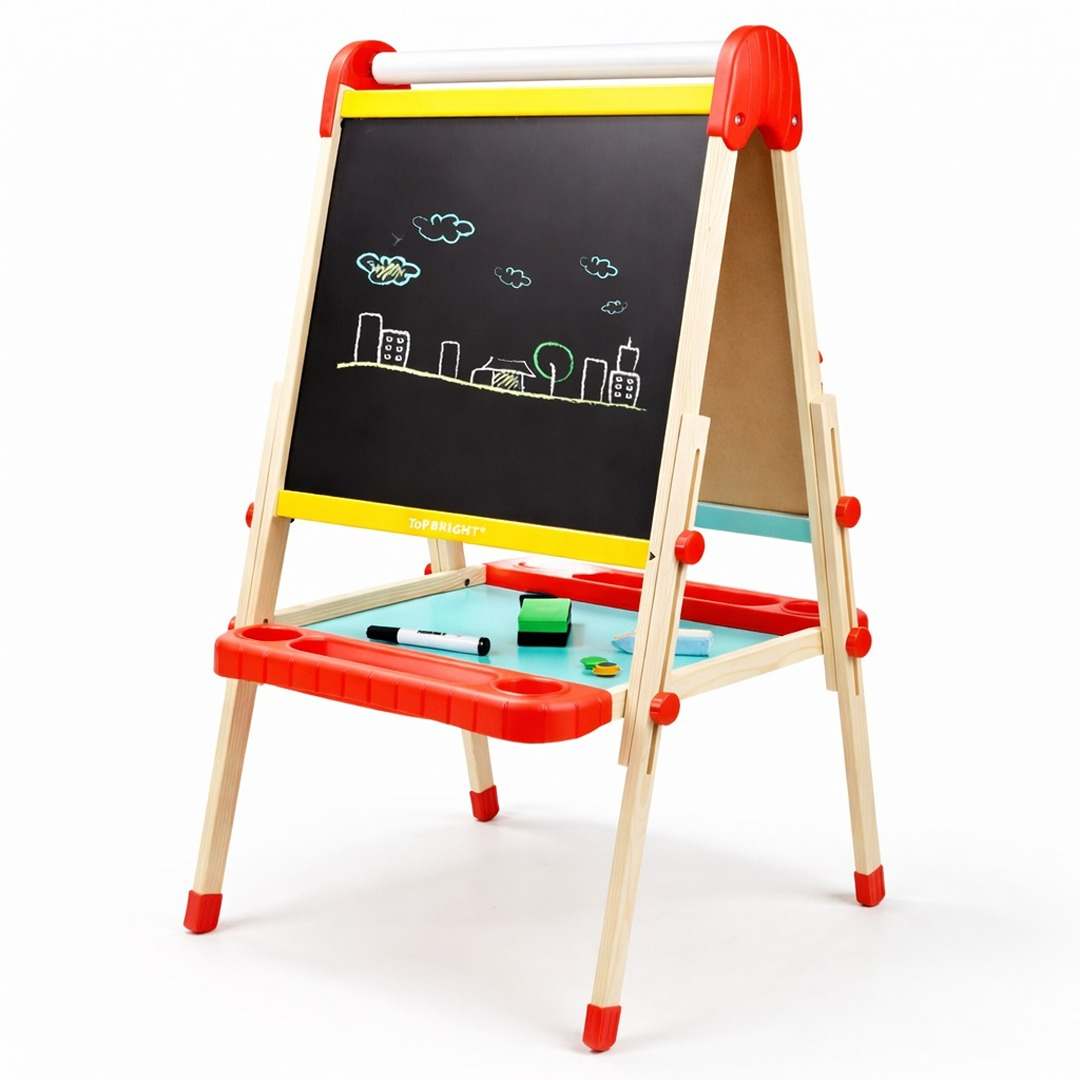Wooden Painting Easel: The Ultimate 3 - in - 1 Creative Studio for Little Artists! - Fun Learning Store