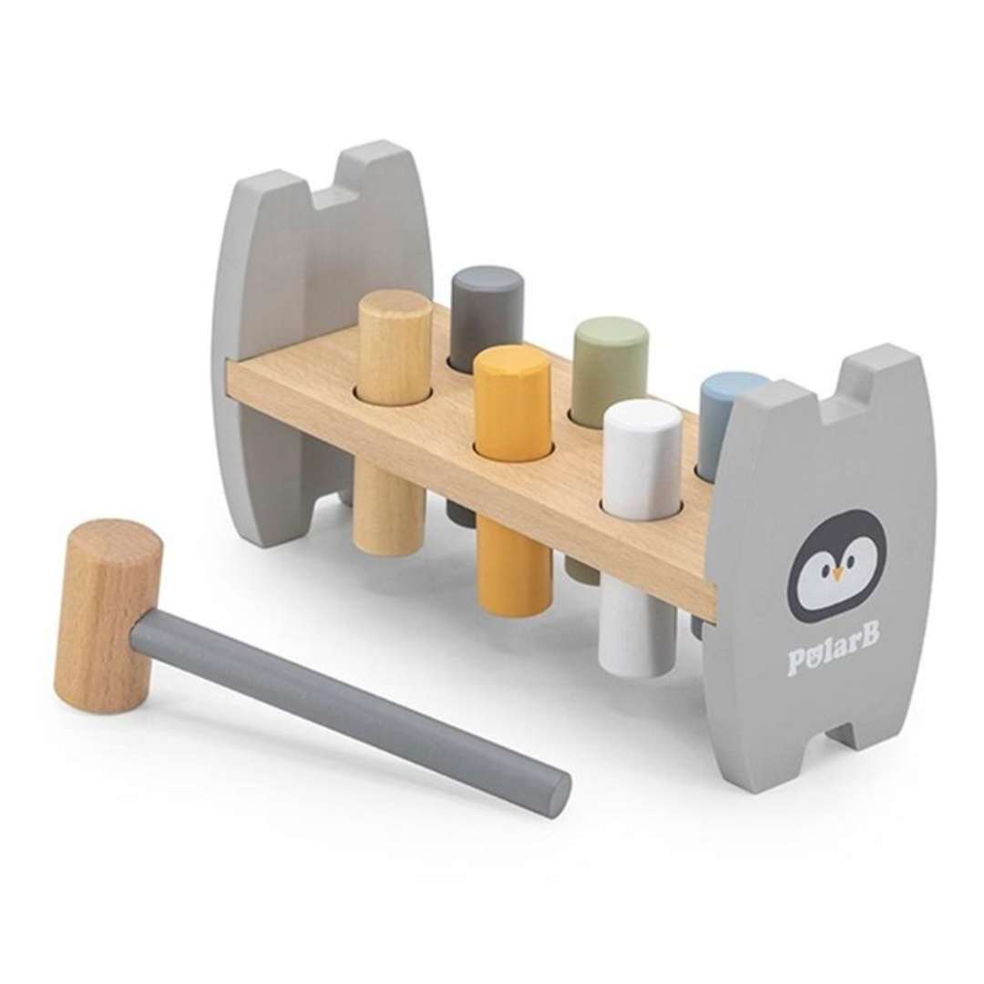Wooden Penguin Hammering Bench: A Colorful Smash-Hit for Little Explorers! - Fun Learning Store