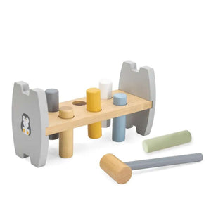 Wooden Penguin Hammering Bench: A Colorful Smash-Hit for Little Explorers! - Fun Learning Store