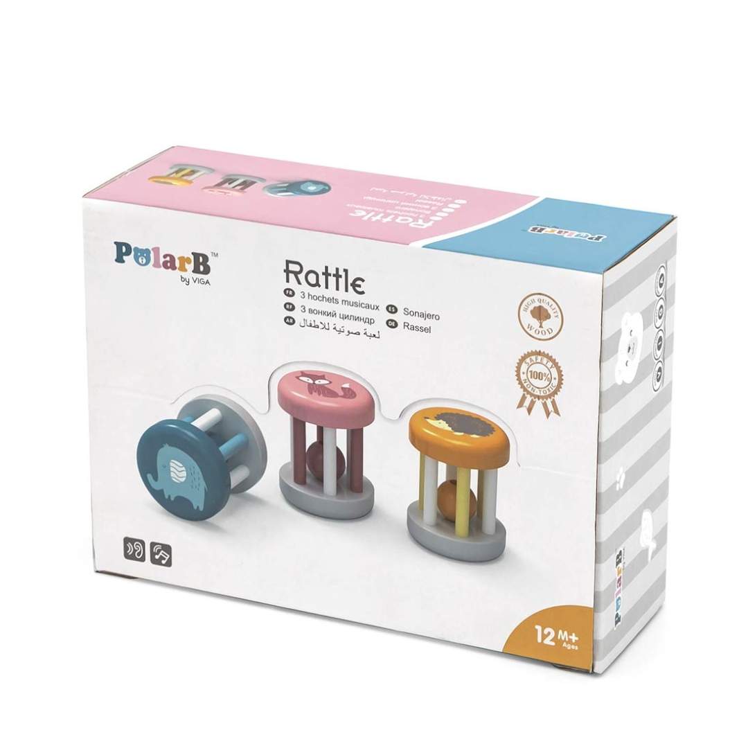 Wooden Rattle Cylinder ‘Animals’: A World of Rolling Fun - Fun Learning Store