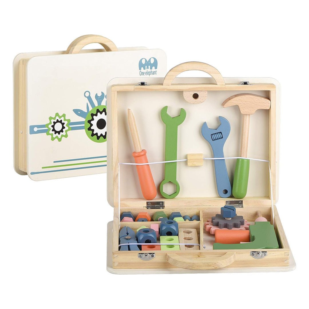 Wooden Repair Tools Bag - Fun and Educational Tool for Kids - Fun Learning Store