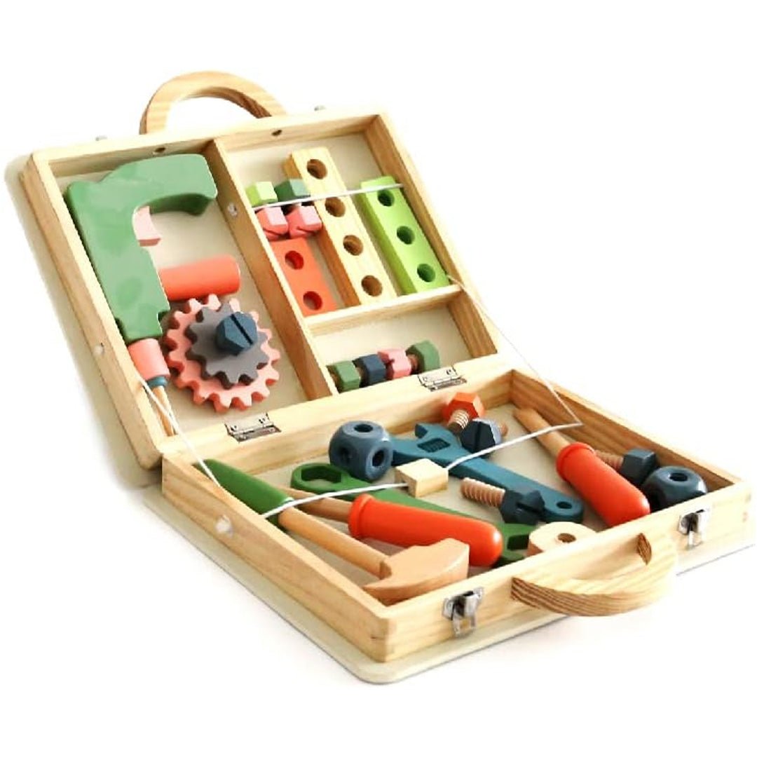 Wooden Repair Tools Bag - Fun and Educational Tool for Kids - Fun Learning Store