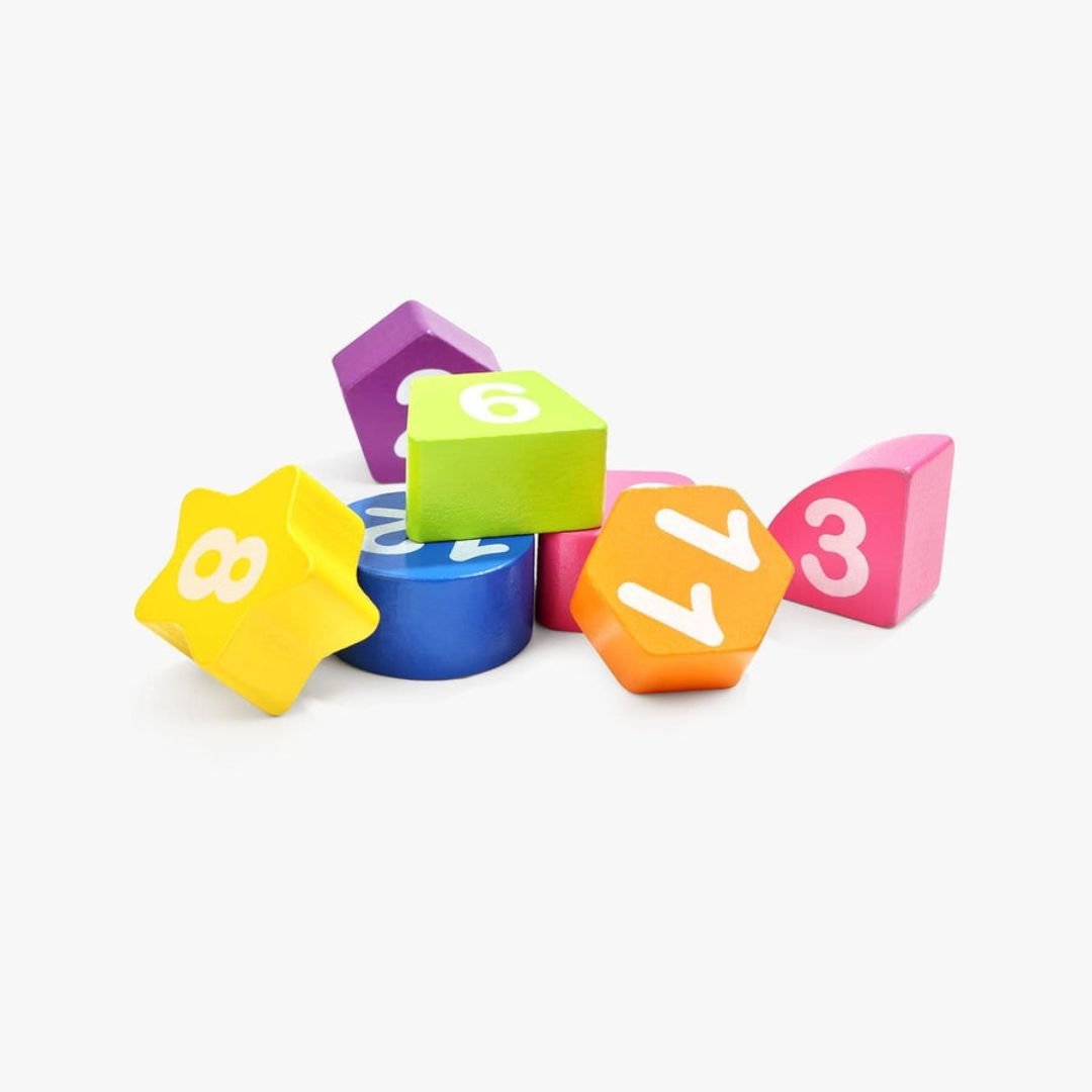 Wooden Shape Sorting Clock – Educational Toy for Kids - Fun Learning Store