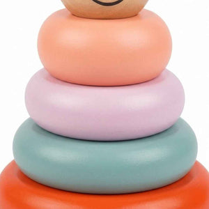Wooden Smiling Face Tower – Fun & Educational Shaking Game! - Fun Learning Store