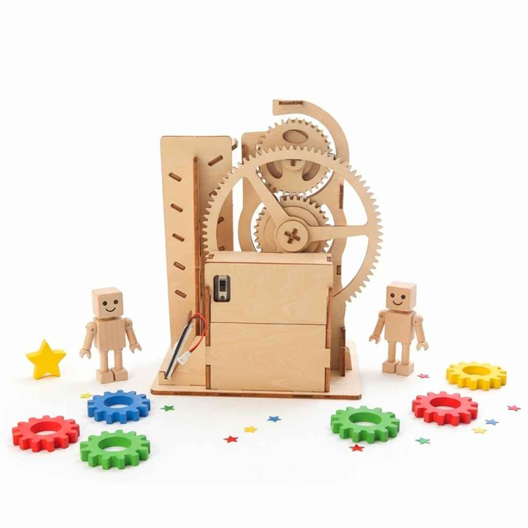Wooden Solar Power Puzzle Marble Run Kit - Educational and Creative STEM Fun Toy - Fun Learning Store