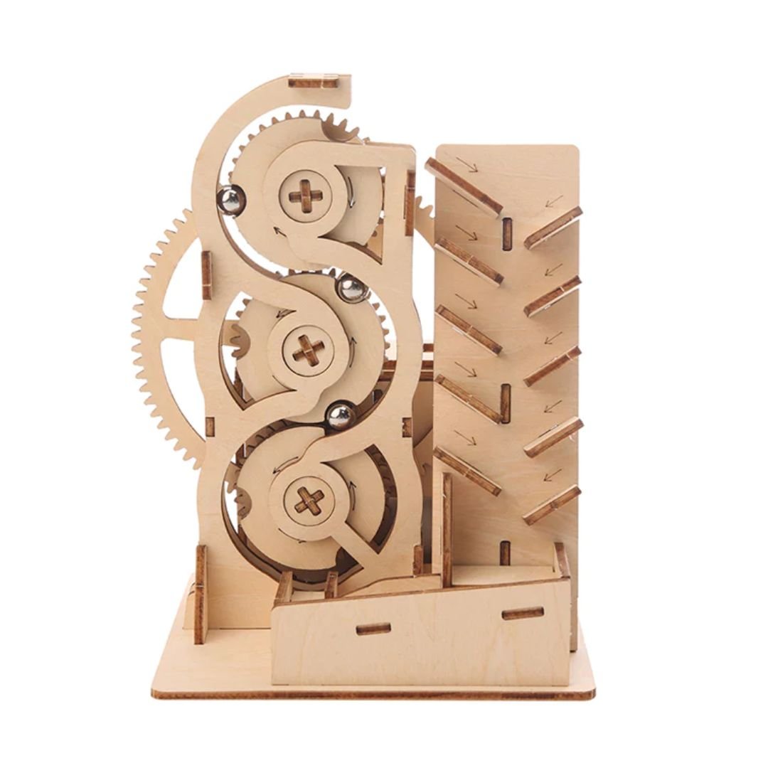 Wooden Solar Power Puzzle Marble Run Kit - Educational and Creative STEM Fun Toy - Fun Learning Store