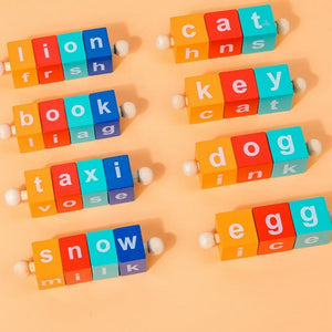 Wooden Spelling Game with Flash Cards – Fun Word Learning Toy for Kids ✏️🧠📚 - Fun Learning Store