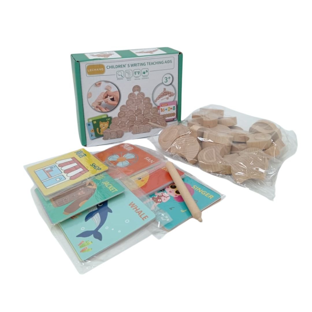 📖 Wooden Writing Teaching Aid – Fun & Engaging Learning Tool! - Fun Learning Store