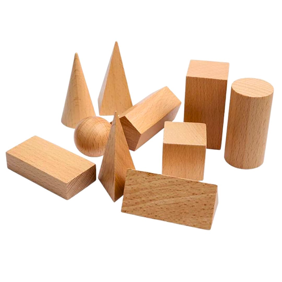 Wooden Geometric Solid Shapes