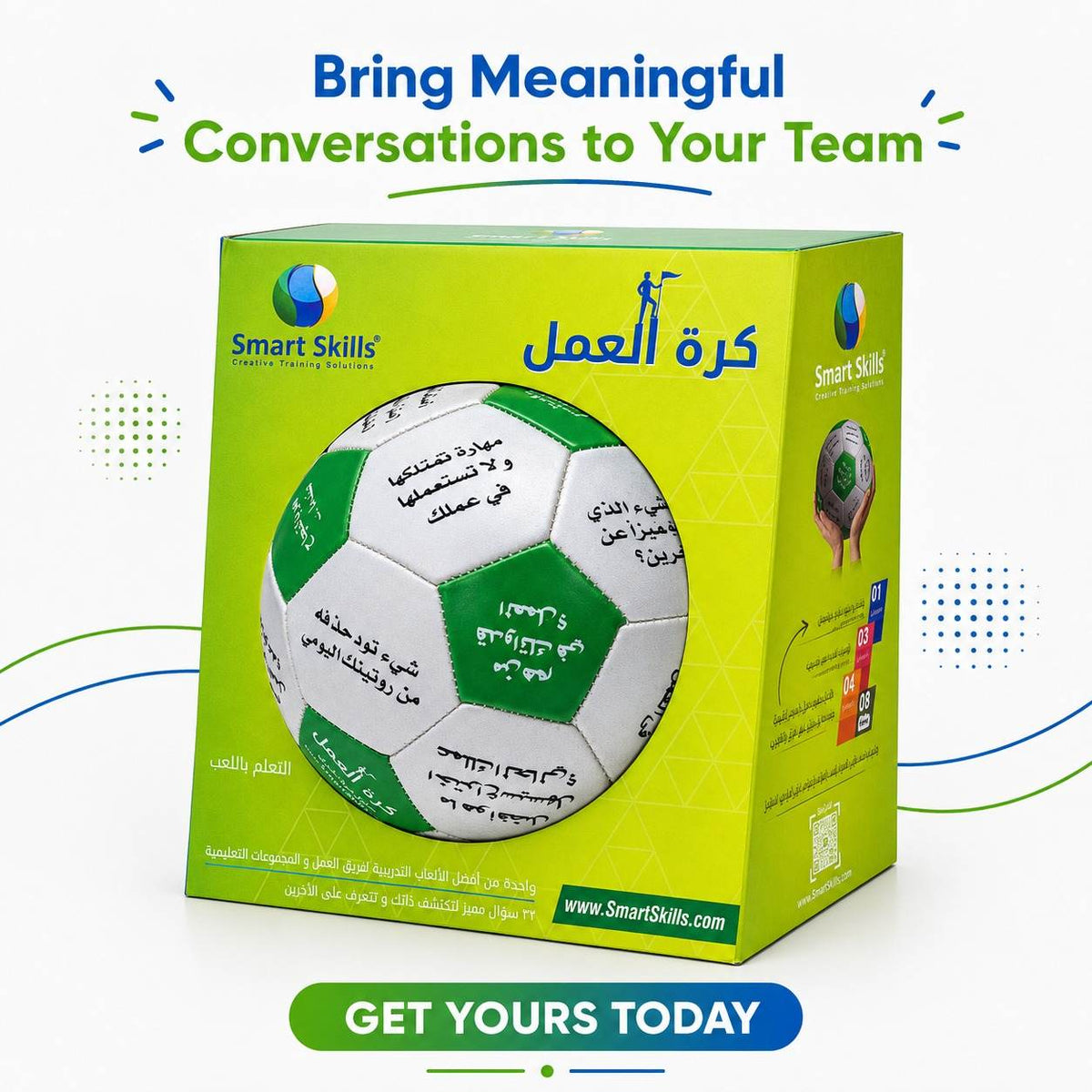 Work Ball Arabic – 32 Questions About Work For Professional Workshops - Fun Learning Store
