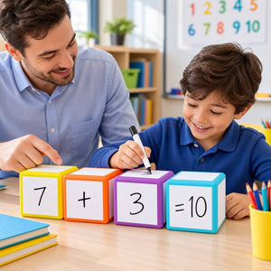 Write & Wipe Cubes – Interactive Educational Strategy Tool for Teachers & Classrooms - Fun Learning Store