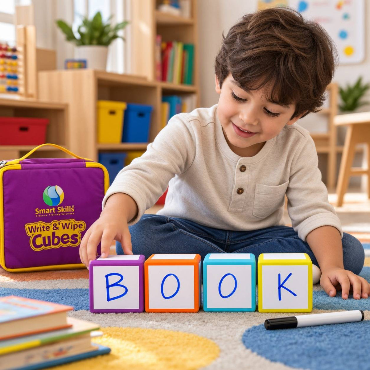 Write & Wipe Cubes – Interactive Educational Strategy Tool for Teachers & Classrooms - Fun Learning Store