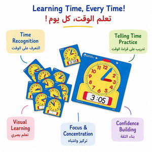 Write & Wipe Student Clocks (Set of 10) | Interactive Learning for Mastering Time - Fun Learning Store