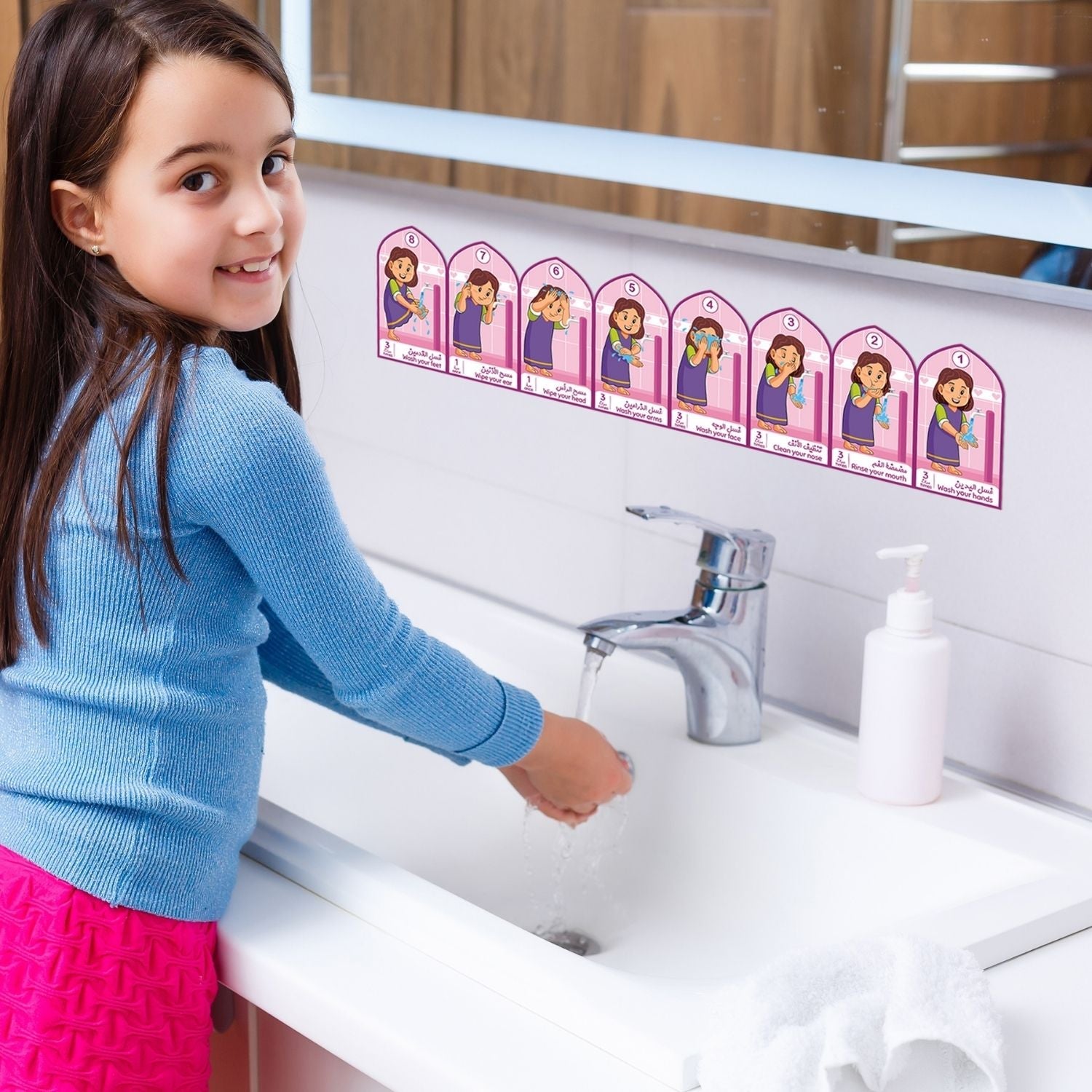 Wudu Steps Stickers for Kids - Fun Learning Store