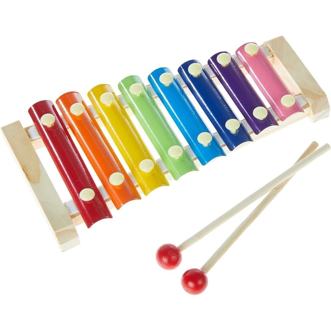 Xylophone Children's Musical Instruments Toy Wooden 8 Keys Hand Knock with Mallets Preschool Educational Toys - Fun Learning Store