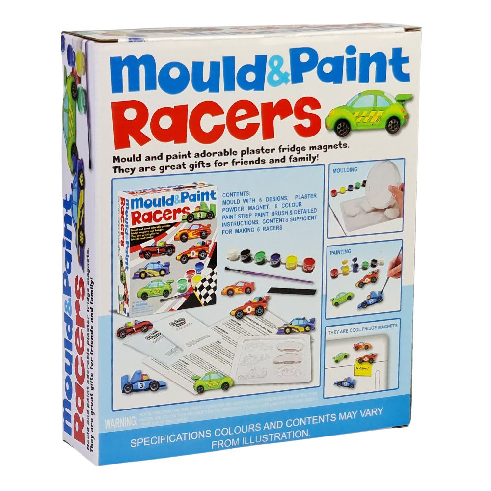Mould and Paint Crafts Racing Cars