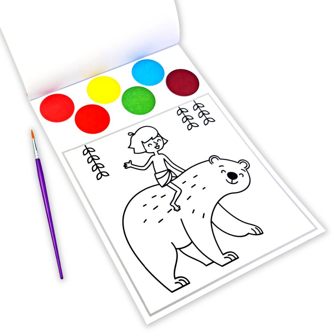 Magic Water Coloring - Diversified, Coloring Book for Children 1