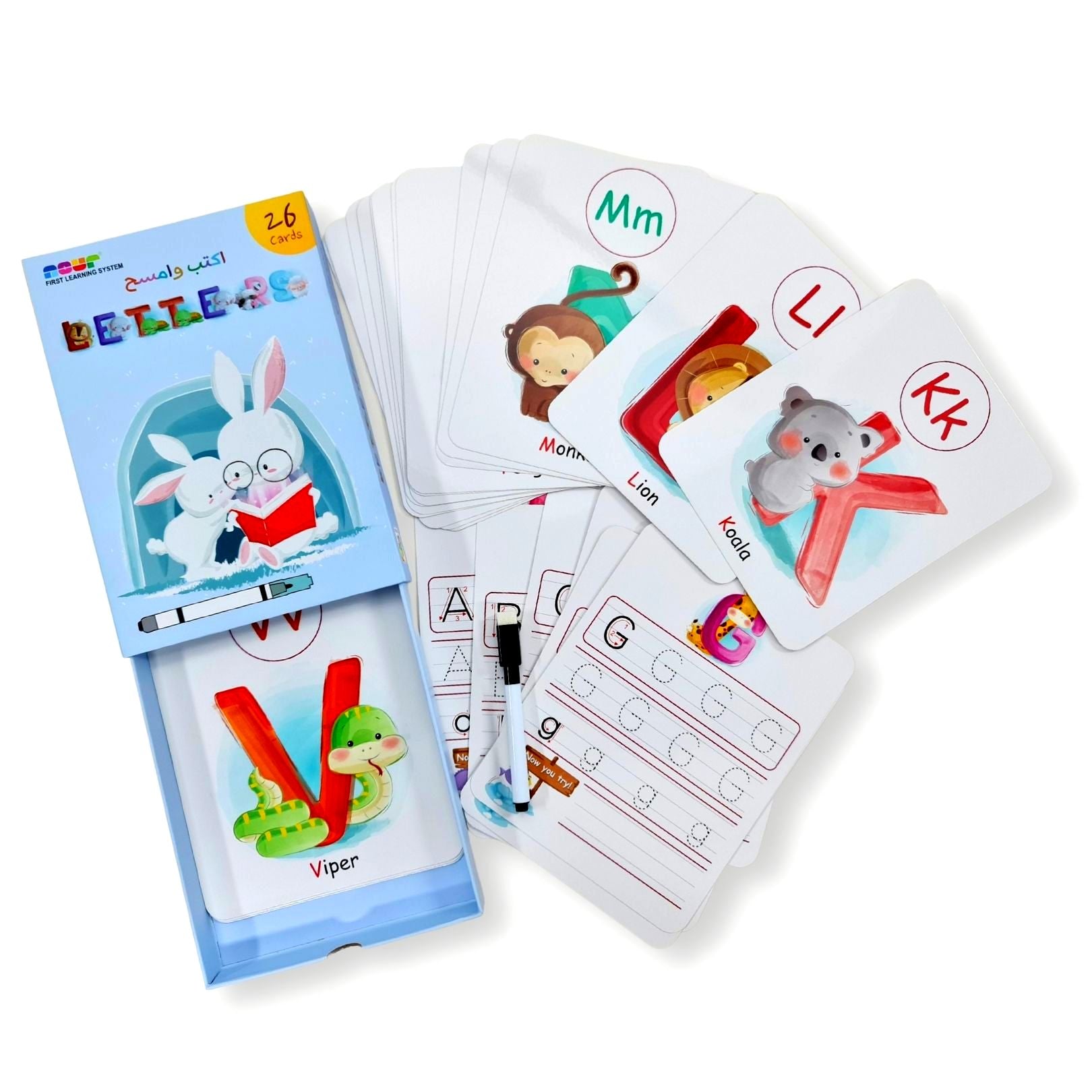 English Alphabet learning cards