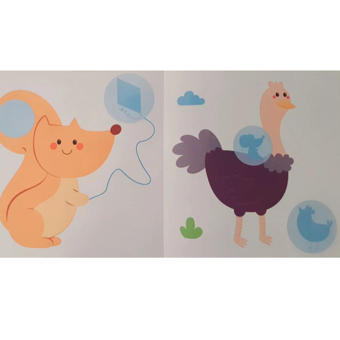 Stickers Book for 2 years Kids - Pets 