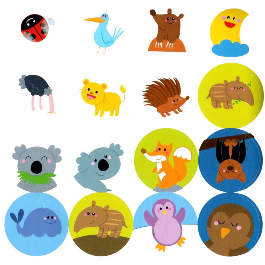  Stickers for Kids - Jungle Animals +3