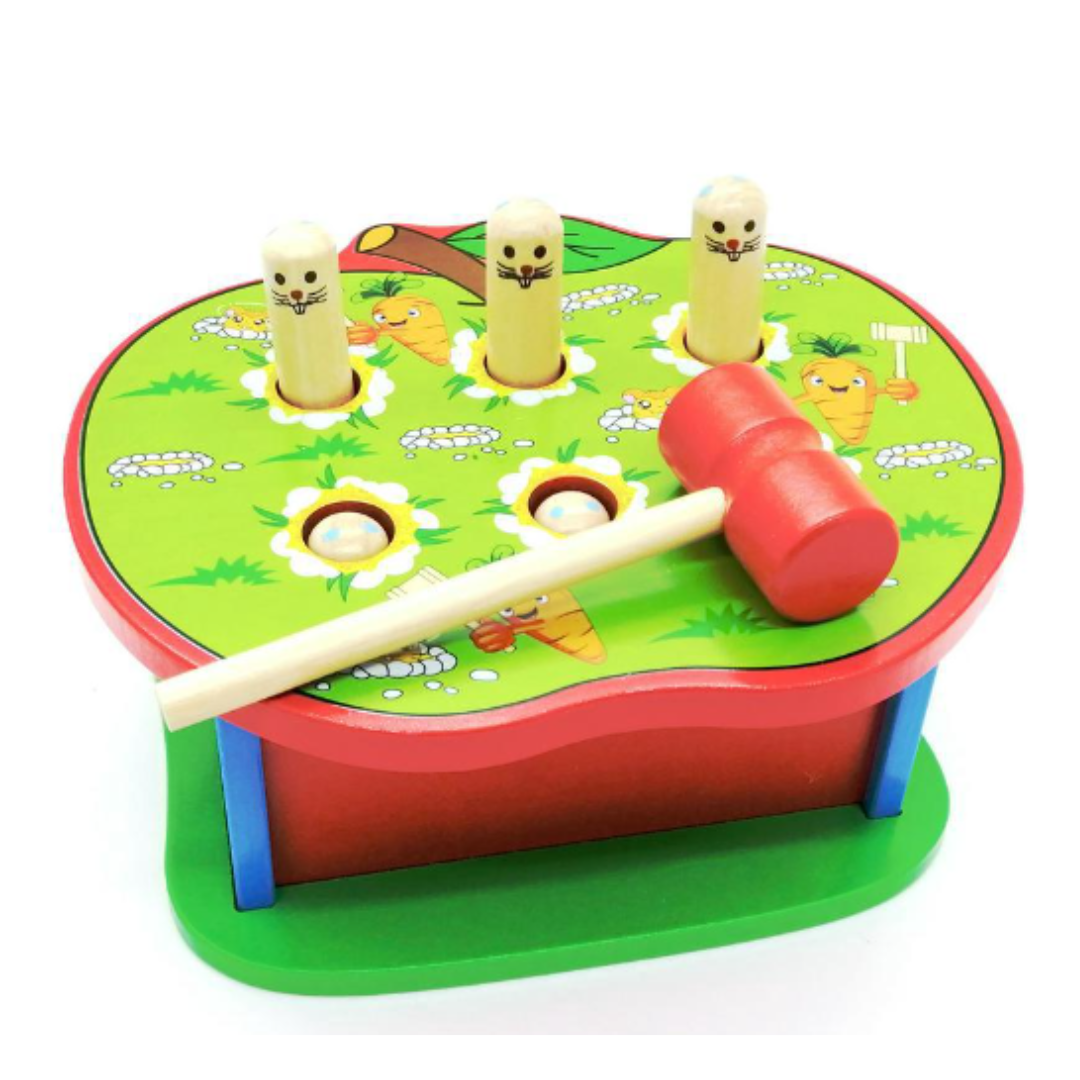 Apple Play Hamster Children's Early Educational Game - Wooden Toys