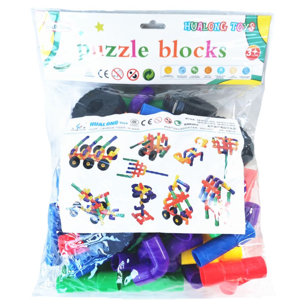 Puzzle Blocks, Multi Colors