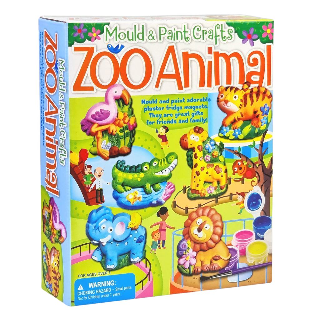Mould and Paint Crafts Zoo Animals
