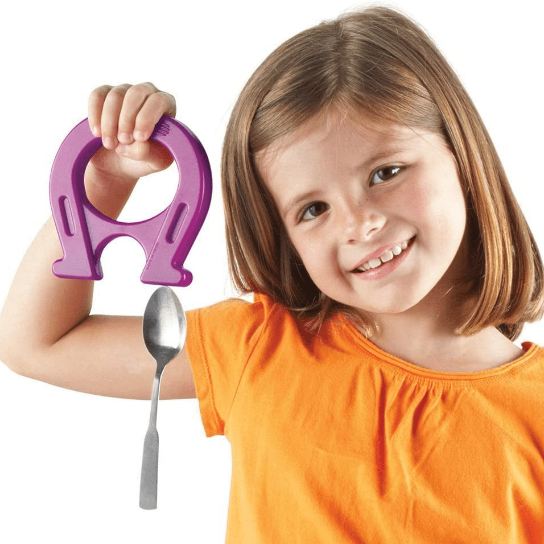 Horseshoe - Shaped Magnets | Mighty Magnets (Set of 6) Primary Science set| Age 3+ - Fun Learning Store