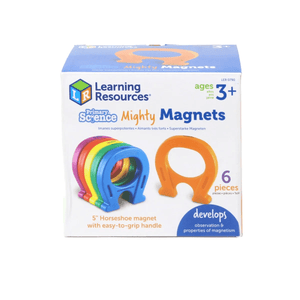 Horseshoe - Shaped Magnets | Mighty Magnets (Set of 6) Primary Science set| Age 3+ - Fun Learning Store