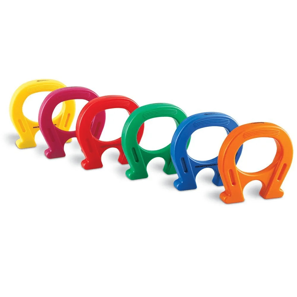 Horseshoe - Shaped Magnets | Mighty Magnets (Set of 6) Primary Science set| Age 3+ - Fun Learning Store