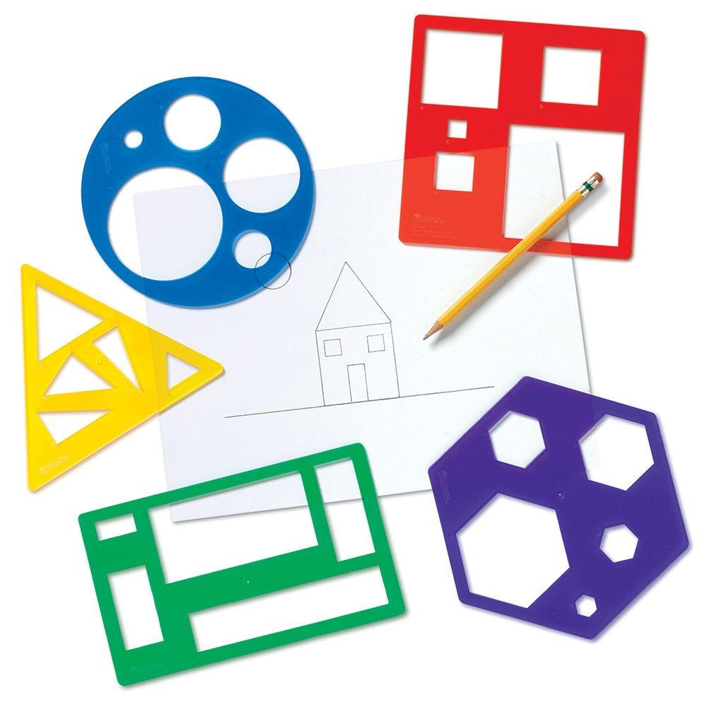 Primary Shapes Template Set