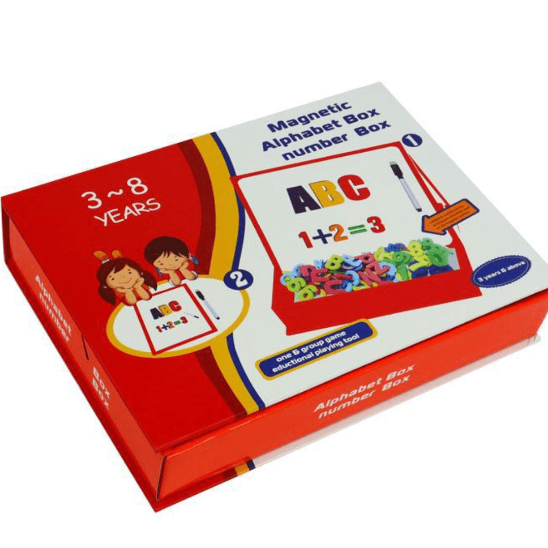 Magnetic Alphabet & Number Learning Box – Fun & Educational Toy for Kids - Fun Learning Store